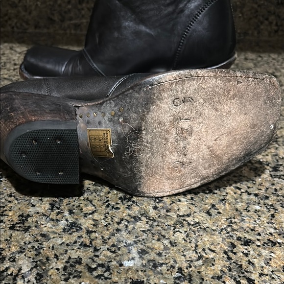 John Fluevog black chunky heel booties - Picture 7 of 11